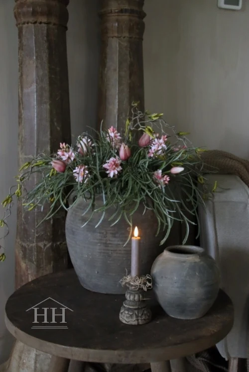 Kunst hyacint roze 30cm - bundel van 3