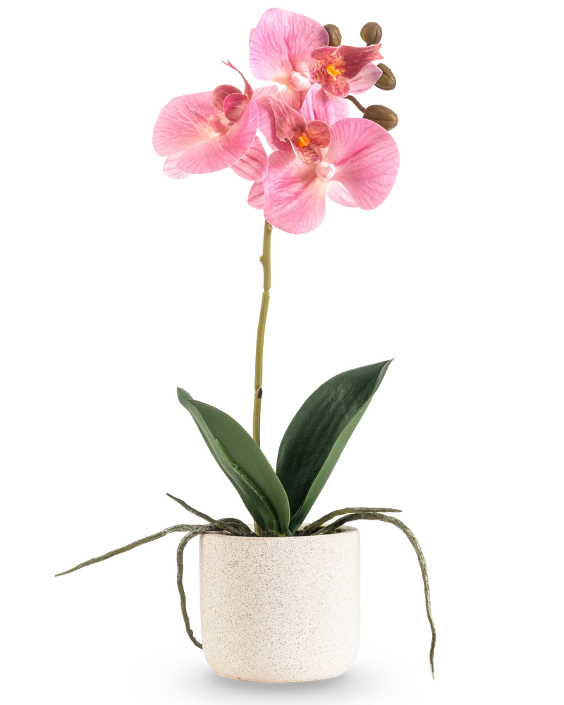 Künstliche Orchidee Real Touch 30 cm rosa