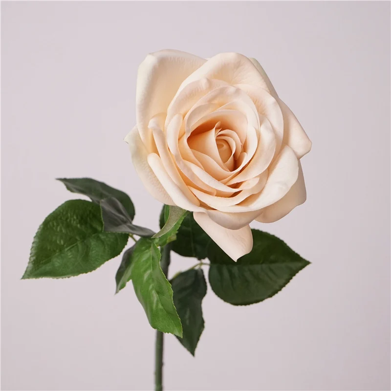 Real-Touch Kunstrose (Carola), 66 cm lang, 10 cm Blütendurchmesser - Hochwertige künstliche Rose für Hochzeitsdeko, Haushalt, Einzelhandel und Großhandel