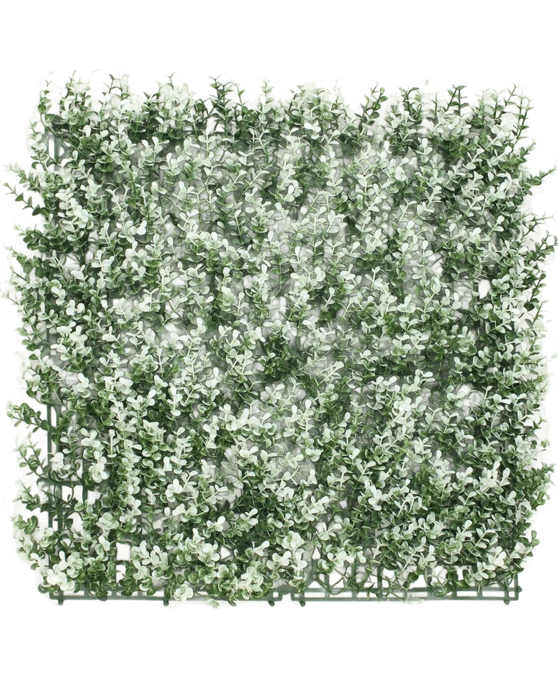 Kunstpflanzen Wand Buxus weiß 50x50 cm UV