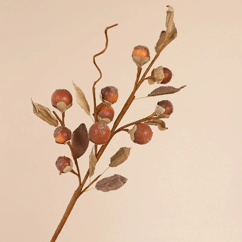 Trockenzweige mit Luo Han Guo, 67 cm, natürliches Aussehen, für Vasen, Hochzeitsdekoration, Innenraumdesign