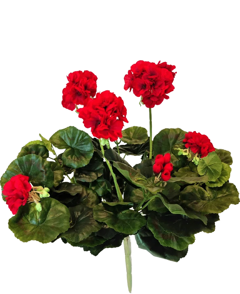 Künstliche Geranie 40 cm rot
