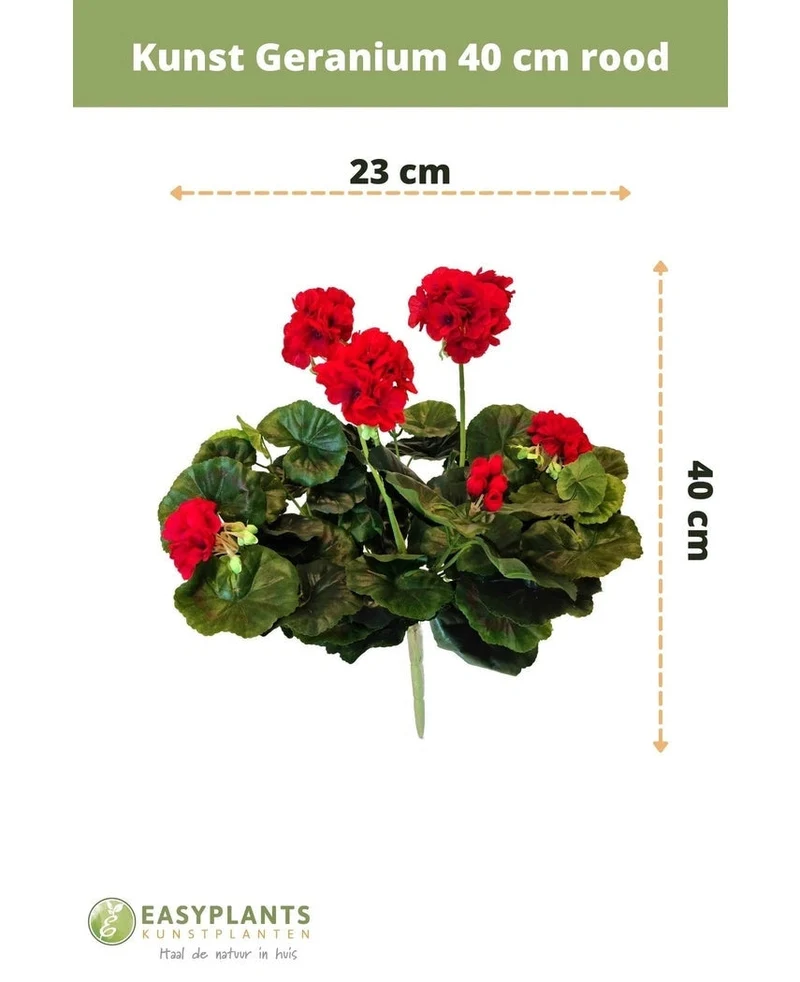 Künstliche Geranie 40 cm rot