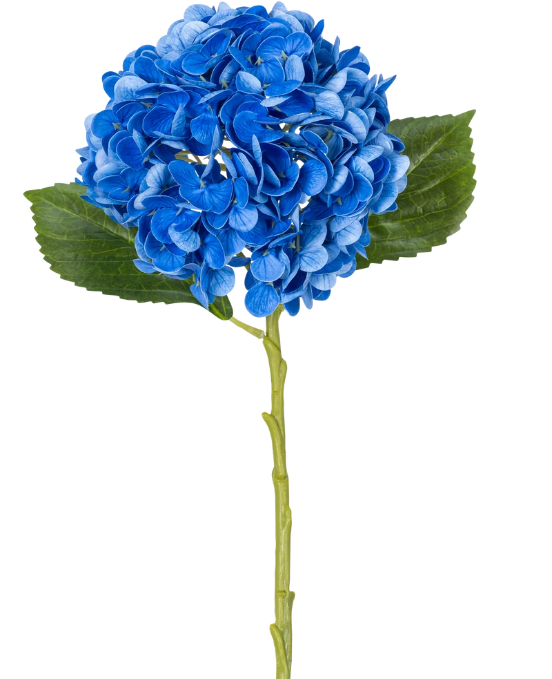 Kunstliche Blume Charlotte Hortensia Real Touch Blue 49 cm