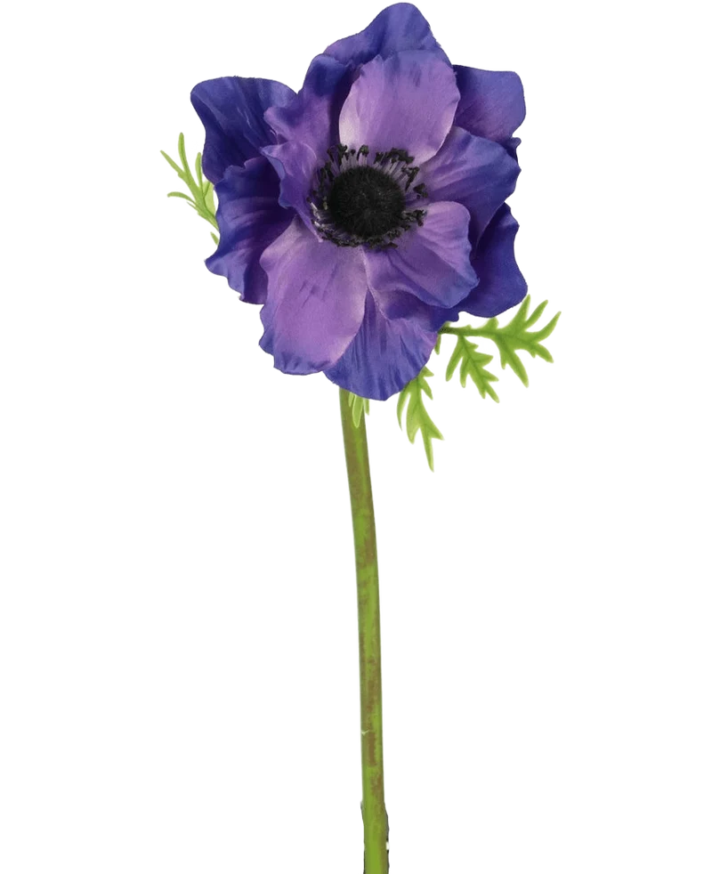 Künstliche Blume Anemone 43 cm lila