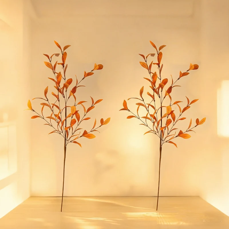 70cm künstlicher Olivenzweig aus Seide, hochwertige Nachbildung für Tischdekoration, Hochzeiten, Home Decor