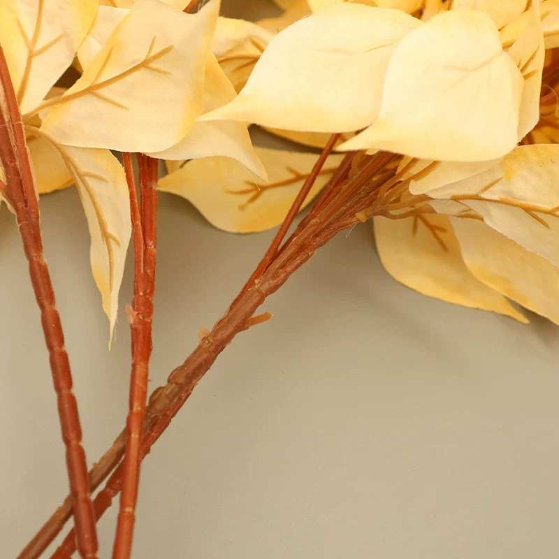 Künstliche Haselnusszweige 80 cm, Seidenblätter in 6 Farben, realistische Dekoration für Hochzeit, Shop, Grabgestaltung, Innenraumgrün