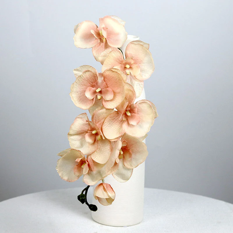 Künstliche Phalaenopsis-Orchidee, 68 cm, 8 Blüten, Seide, realistisch für Hochzeit, Hotel, Wohnkultur, ganzjährige Dekoration