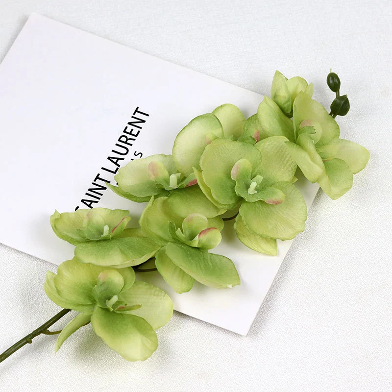 Künstliche Phalaenopsis-Orchidee, 68 cm, 8 Blüten, Seide, realistisch für Hochzeit, Hotel, Wohnkultur, ganzjährige Dekoration