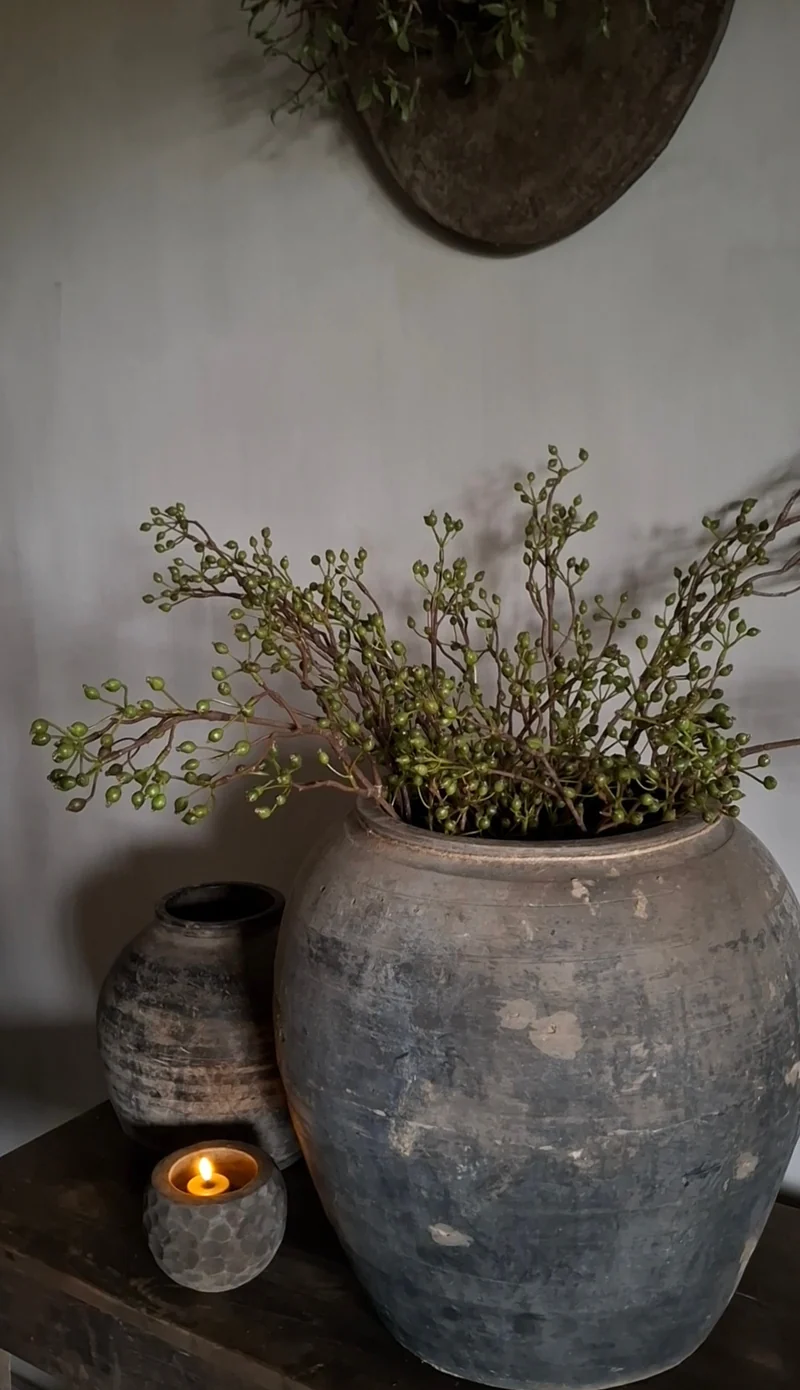 Rozenbottel kunsttak groen - 100cm
