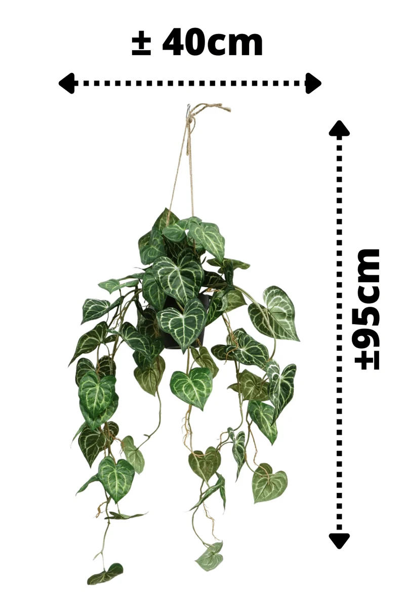 Viola künstliche Hängepflanze 95cm mit Schnur
