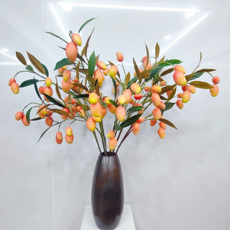 Realistische Kunstmango, 100 cm, Mixed Material, Dekoration für Zuhause, Hochzeiten, Fotografie