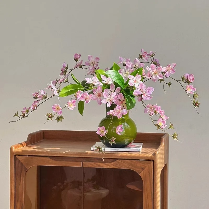 Künstliche Hängekirsche, 100 cm, Kunststoff, realistisch, für Hochzeiten, Wohnkultur, Vasendekoration