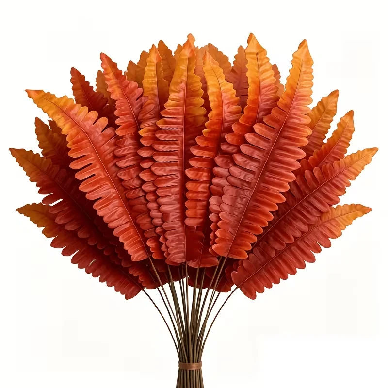 Künstliche Persischer Farnblätter, 44 cm, 20 Stängel, PE/PVC, für Floristik, Hochzeiten, Dekoration, langlebig, allergenfrei