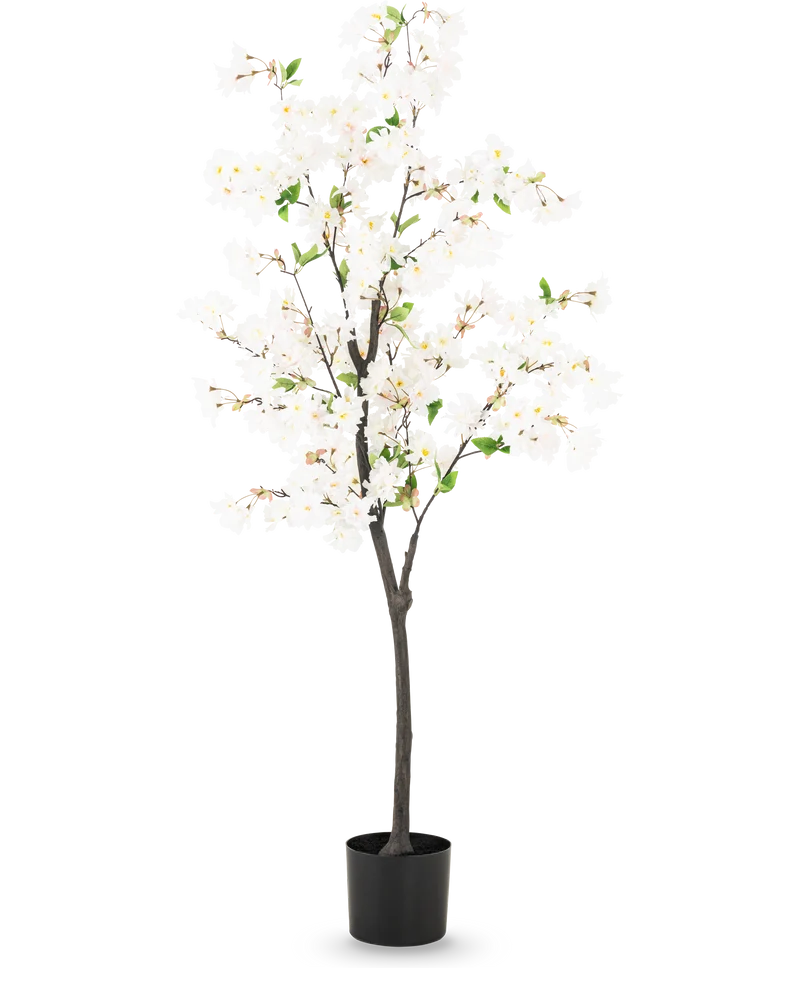 Künstliche Kirschblüte 150 cm weiß