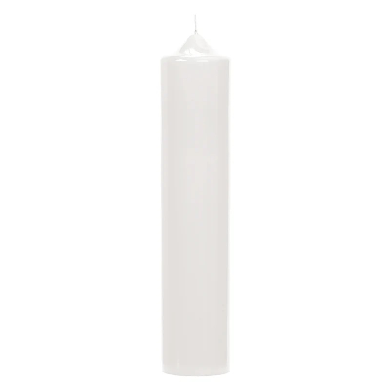 CANDLE gelackte Titankerze weiß