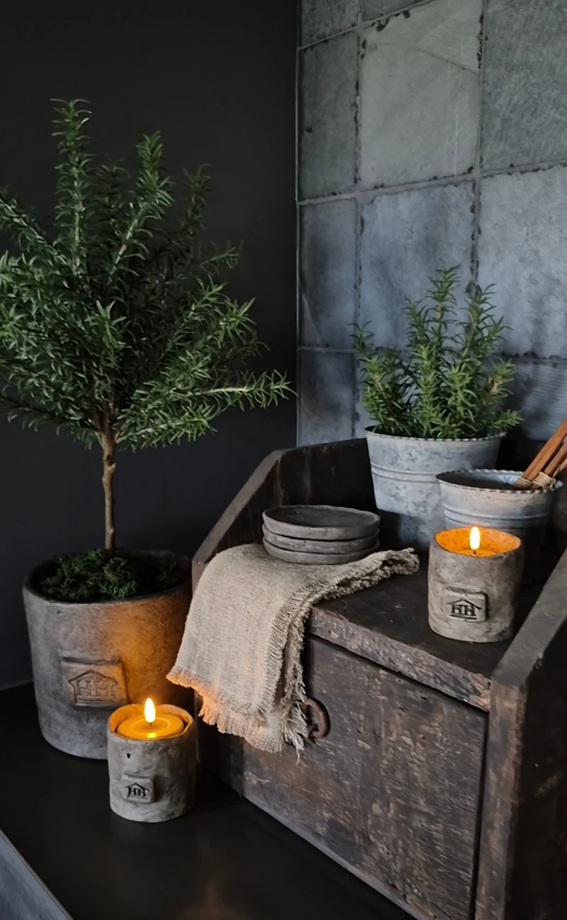 Rond zinken pot ribbel middel