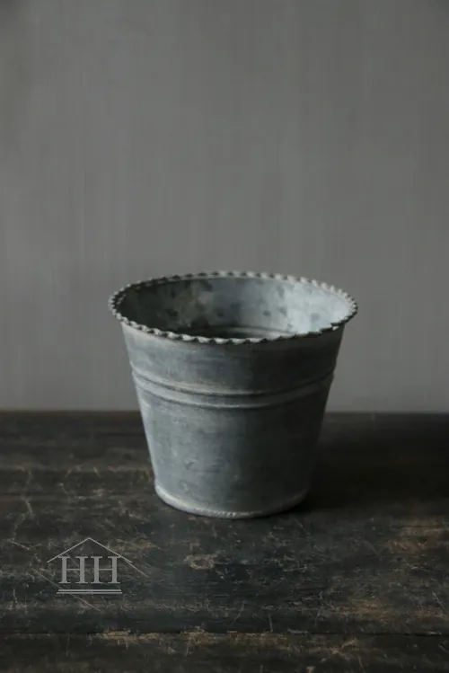 Rond zinken pot ribbel middel