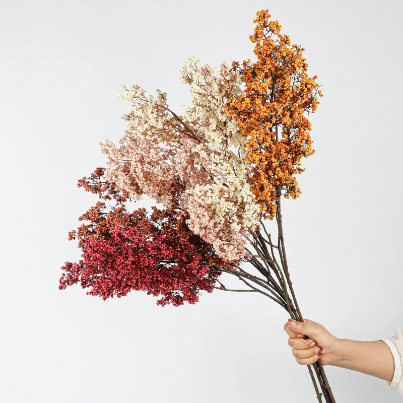 Künstliche Fruchtzweige aus Schaumstoff, 88 cm, Realistische Deko-Früchte, Grünpflanzen für Hochzeit, Dekoration, Büro, Zuhause