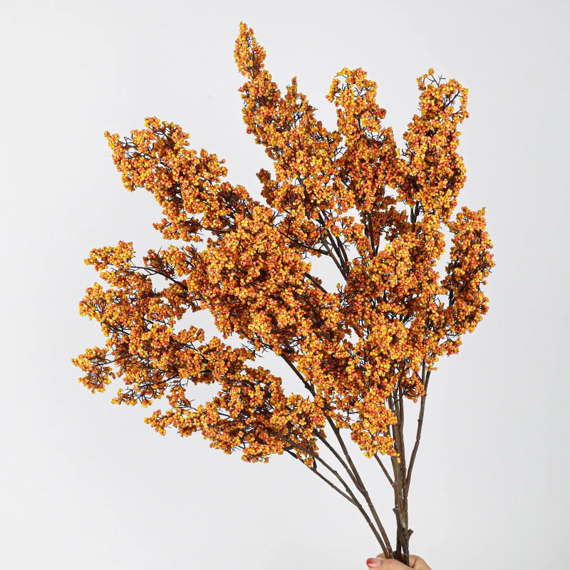 Künstliche Fruchtzweige aus Schaumstoff, 88 cm, Realistische Deko-Früchte, Grünpflanzen für Hochzeit, Dekoration, Büro, Zuhause