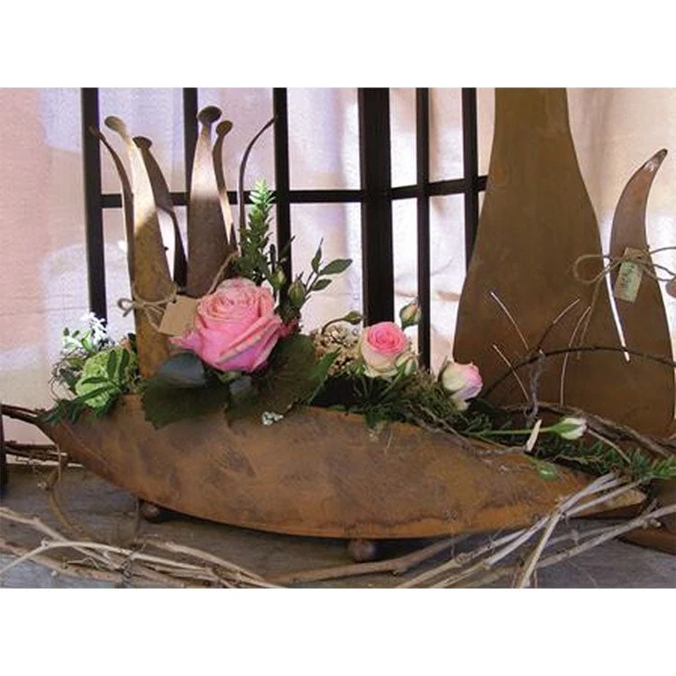 Blumenschale JoJo – Edelrost-Tischdeko zum Bepflanzen