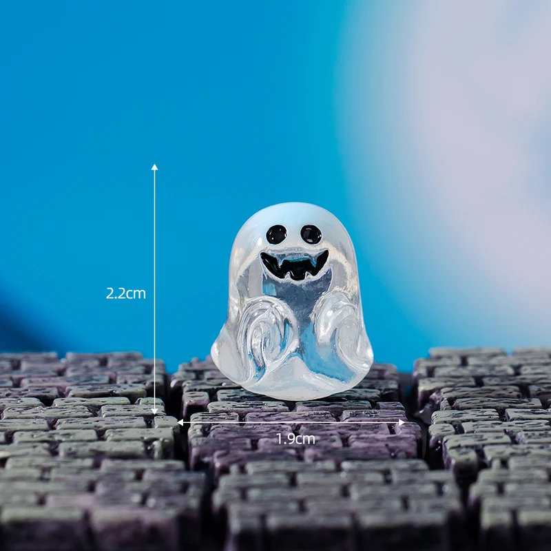 Halloween-Dekoration Kristallkugel mit Kürbis, Geist & Skelett, 3er-Set, Kunstharz, 15 Designs, für Hochzeiten, Geschäfte, Zuhause