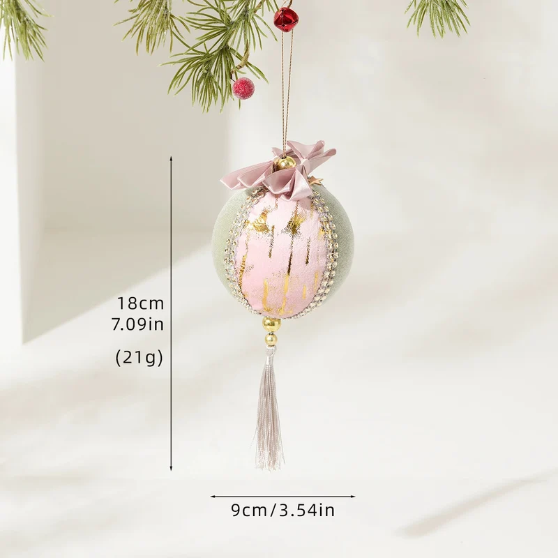 Weihnachtsdekoration aus Samt, realistische Hängeornamente, Swans & Kugeln, für Baum, Fenster, Hochzeit, Festdekoration