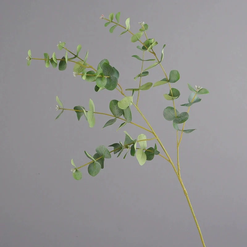 Künstliche Eukalyptus-Pflanze mit Münzblättern, 95 cm hoch, Seidenblätter, modern, für Hochzeiten, Dekoration, Büro, Zuhause