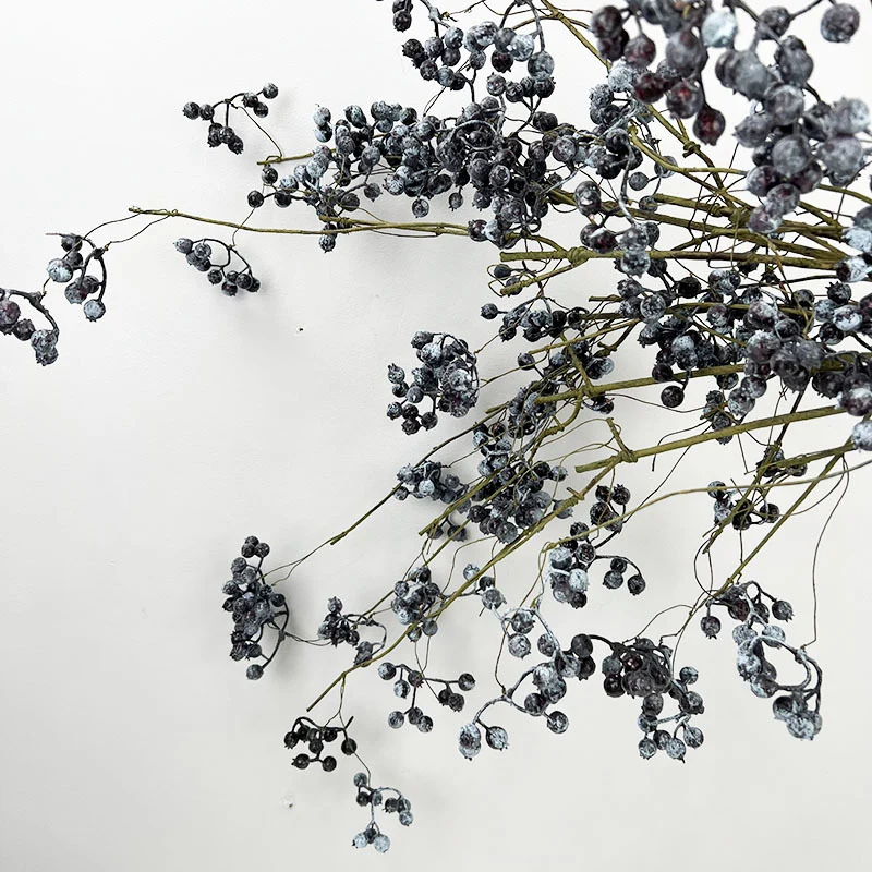 Künstliche Winterbeeren-Zweigdekoration, 110 cm, Real-Touch, für Hochzeiten, Floristik, Wohnaccessoires, Hotel-Dekoration