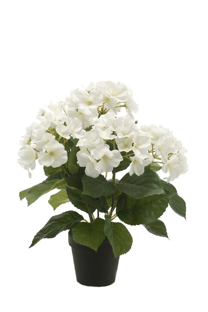 Hortensie Kunstpflanze Creme 40cm
