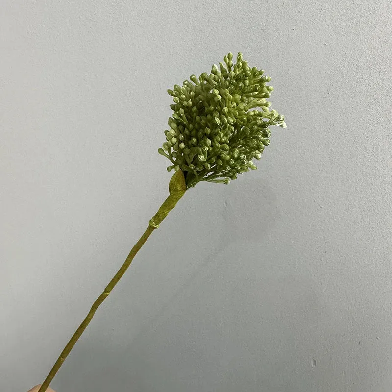 Künstlicher Allium Stiel 64 cm, Realistischer Zierlauch Dekozweig, Hochwertige Kunstblume für Vase, Hochzeit & Floristik, Langlebige Deko