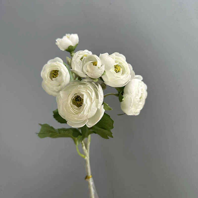 Künstliche 7-Kopf Camellia Blume, 47 cm, realistisch, in 8 Farben, ideal für Hochzeiten, Veranstaltungen, Café-Dekoration, langlebig, pflegeleicht