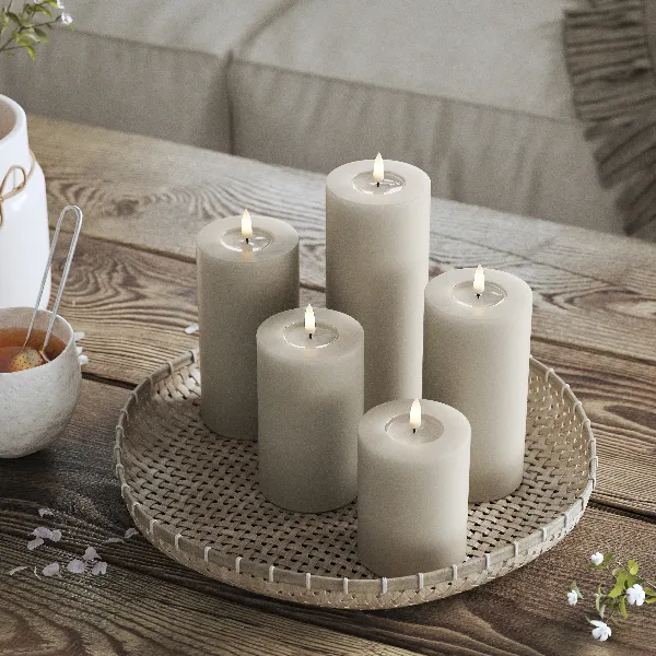 Led kaars zand - Deluxe Homeart