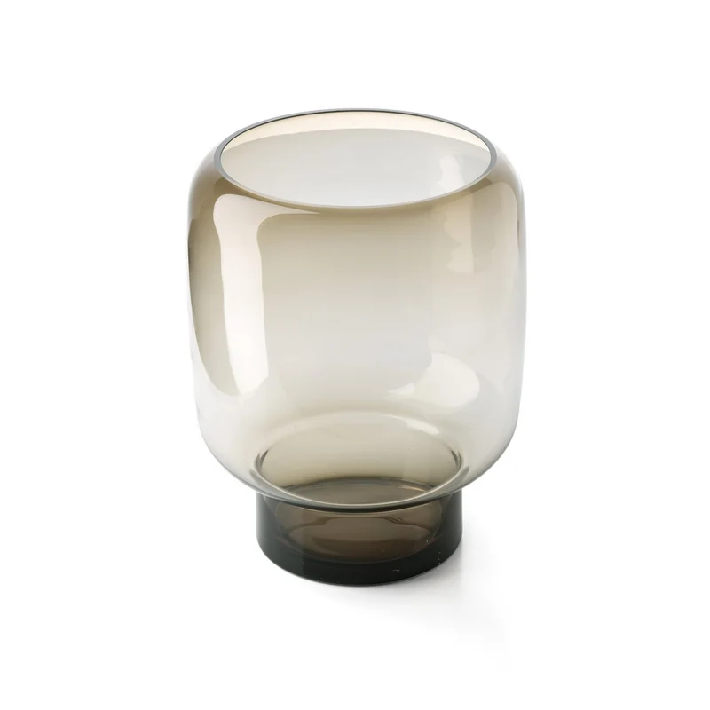 Die Smoky Cube Vase – Braun – L