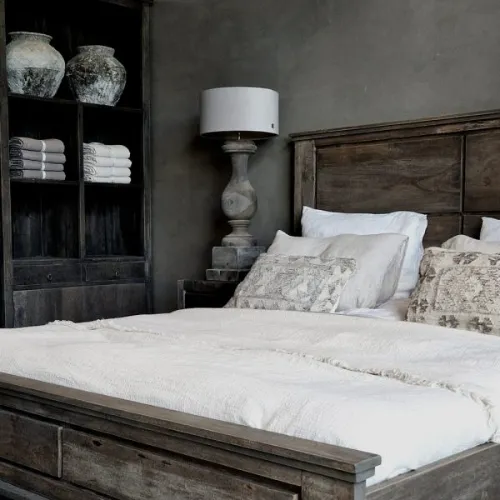 Houten bed Brit