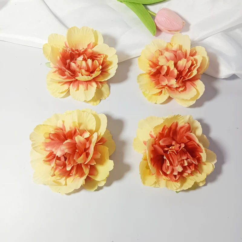 10x Pfingstrosenköpfe künstlich, Ø 10 cm, hochwertige Seidenblumen für DIY-Projekte, Gestecke, Hochzeitsdeko, Mengenrabatt für Floristen
