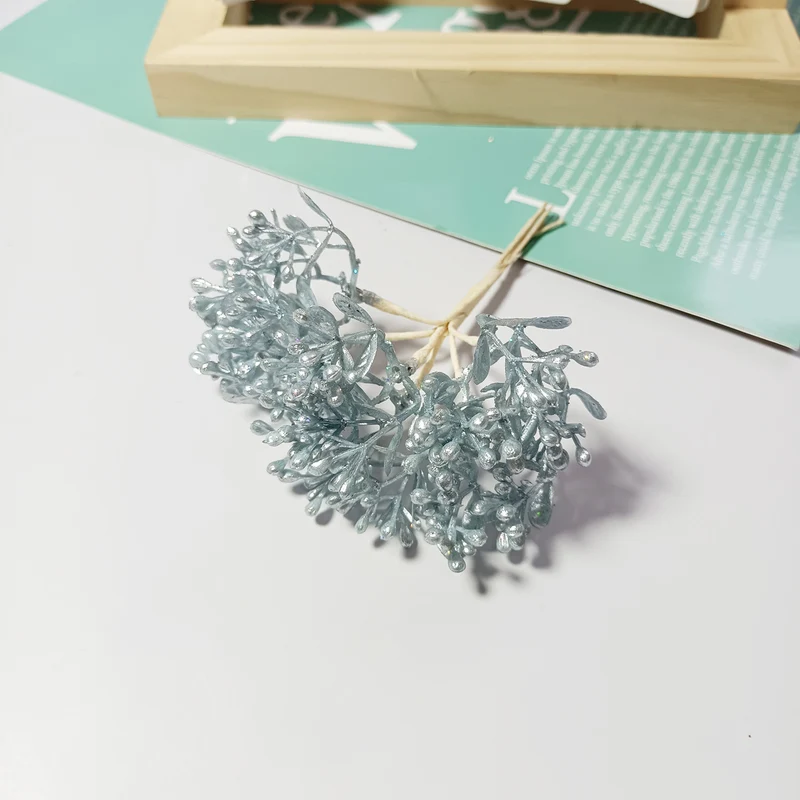 Künstlicher Beerenstrauß 10 cm, Täuschend Echte Mini-Beeren-Zweige für DIY Bastelprojekte, Hochzeit, Gestecke & Haarschmuck