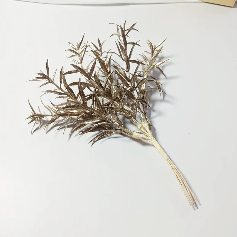 Sternengras Kunstzweig 20 cm, Täuschend echter Deko-Zweig für Gestecke & Vasen, Ideal für DIY, Hochzeit & Tischdeko, Kleine Kunstpflanze