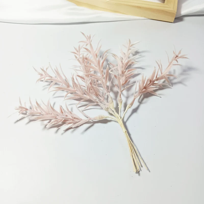 Sternengras Kunstzweig 20 cm, Täuschend echter Deko-Zweig für Gestecke & Vasen, Ideal für DIY, Hochzeit & Tischdeko, Kleine Kunstpflanze