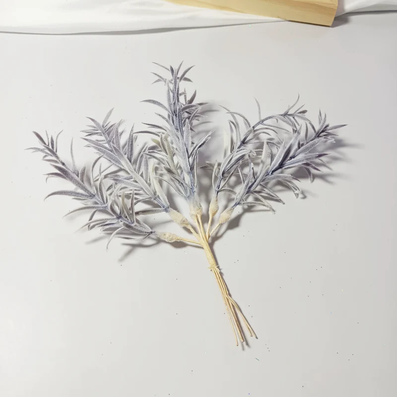 Sternengras Kunstzweig 20 cm, Täuschend echter Deko-Zweig für Gestecke & Vasen, Ideal für DIY, Hochzeit & Tischdeko, Kleine Kunstpflanze