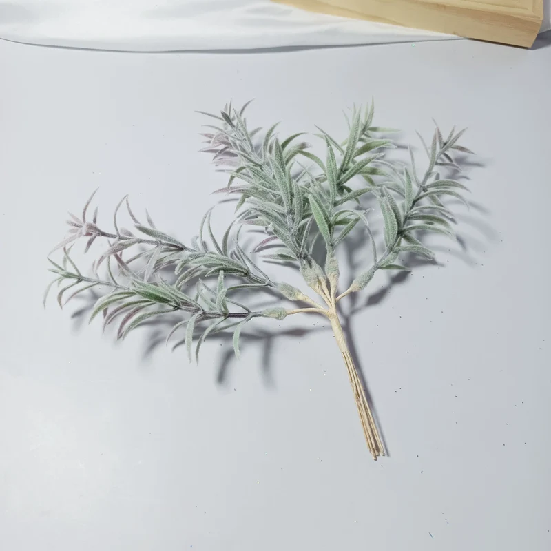 Sternengras Kunstzweig 20 cm, Täuschend echter Deko-Zweig für Gestecke & Vasen, Ideal für DIY, Hochzeit & Tischdeko, Kleine Kunstpflanze