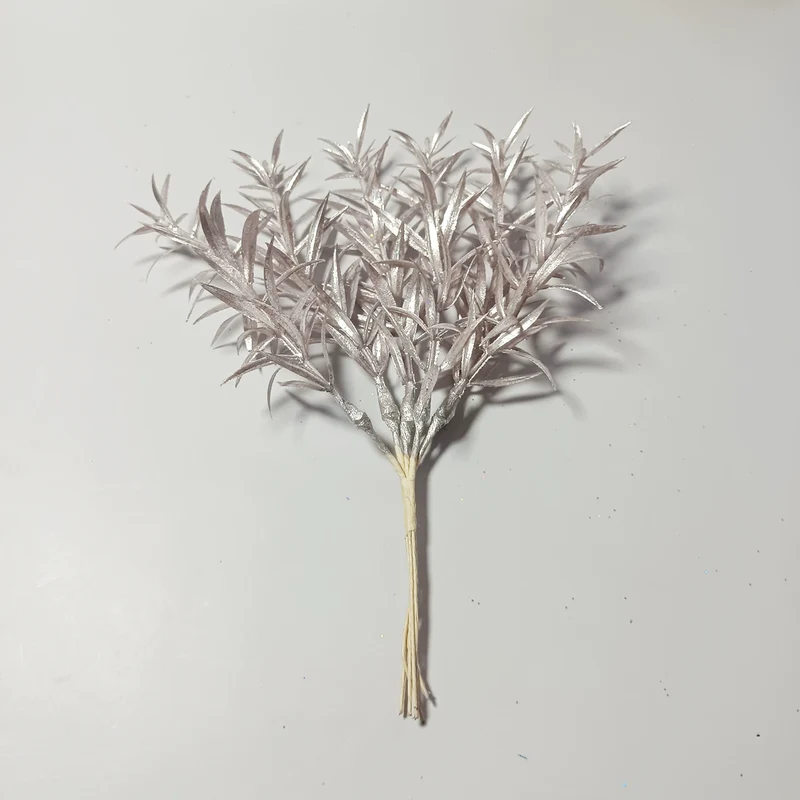 Sternengras Kunstzweig 20 cm, Täuschend echter Deko-Zweig für Gestecke & Vasen, Ideal für DIY, Hochzeit & Tischdeko, Kleine Kunstpflanze