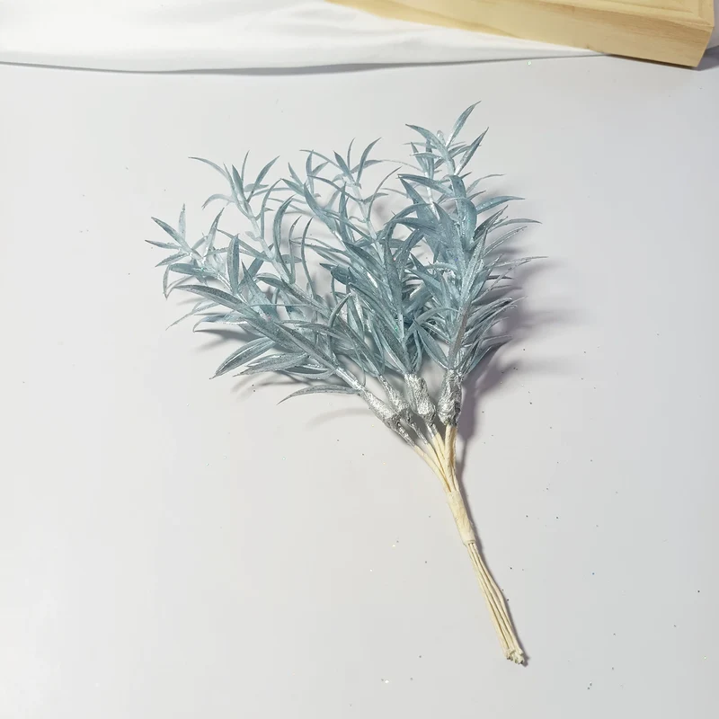 Sternengras Kunstzweig 20 cm, Täuschend echter Deko-Zweig für Gestecke & Vasen, Ideal für DIY, Hochzeit & Tischdeko, Kleine Kunstpflanze