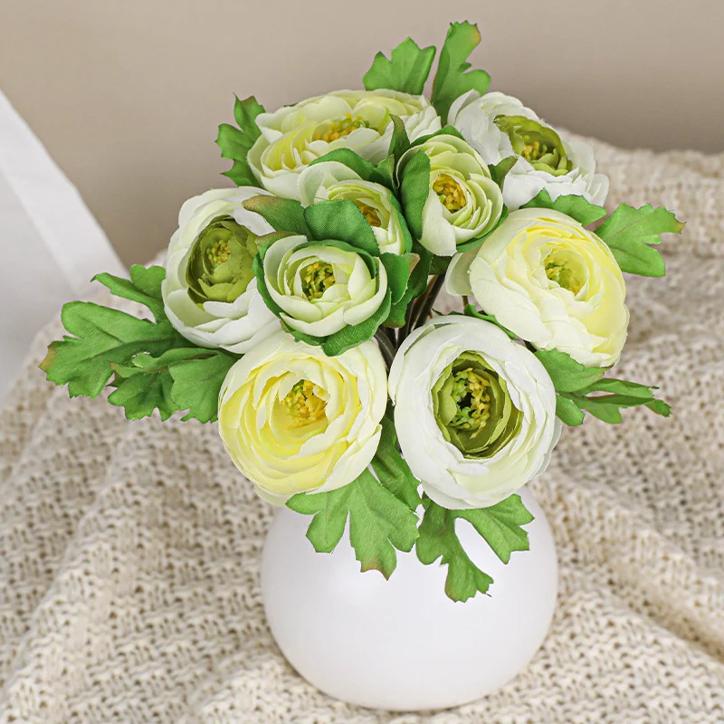 6er Set künstliche Rosen, 25 cm lang, hochwertige Seidenblumen, realistisches Design für Hochzeiten, Dekoration, Floristik, Innenraumgestaltung