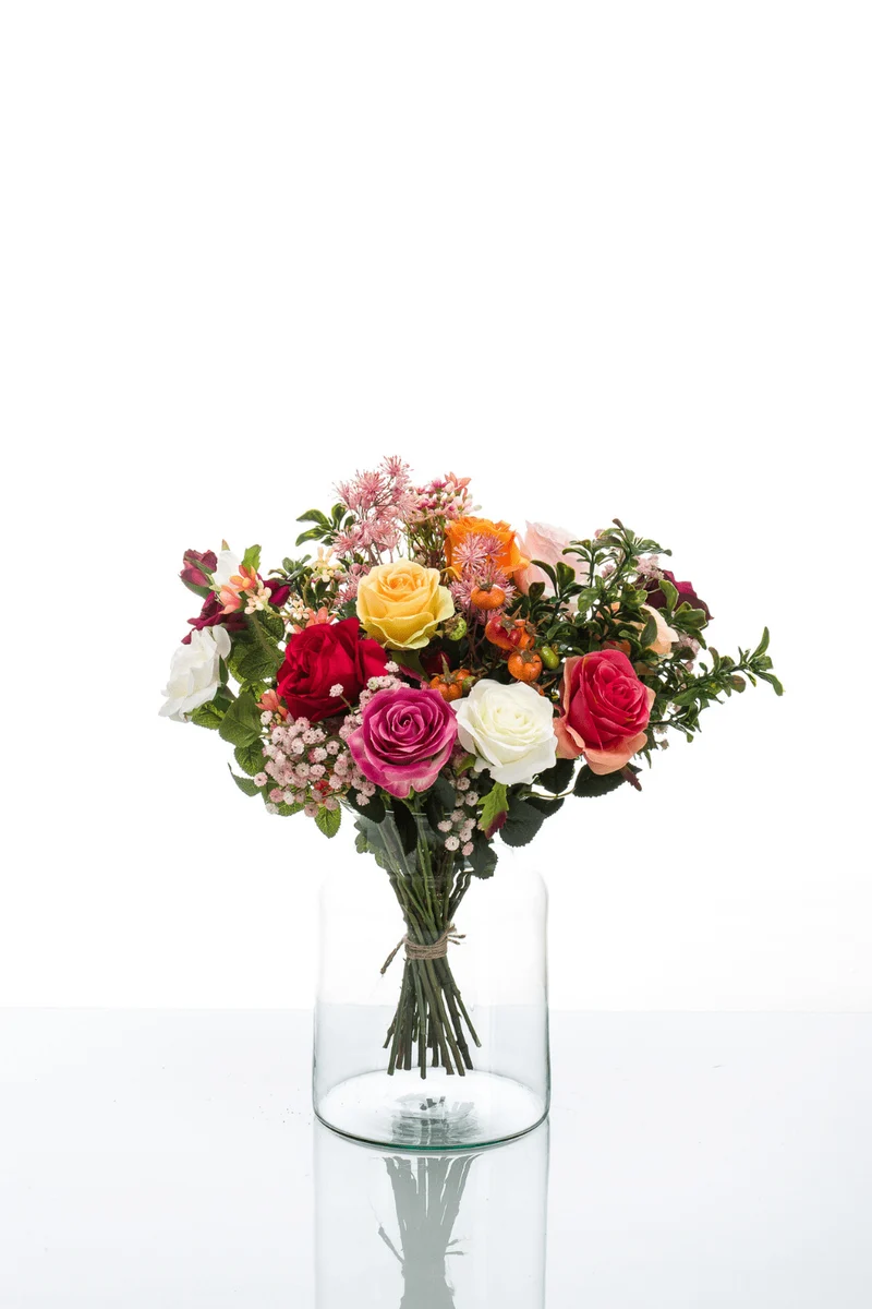 Künstlicher Blumenstrauß Rosen Mix