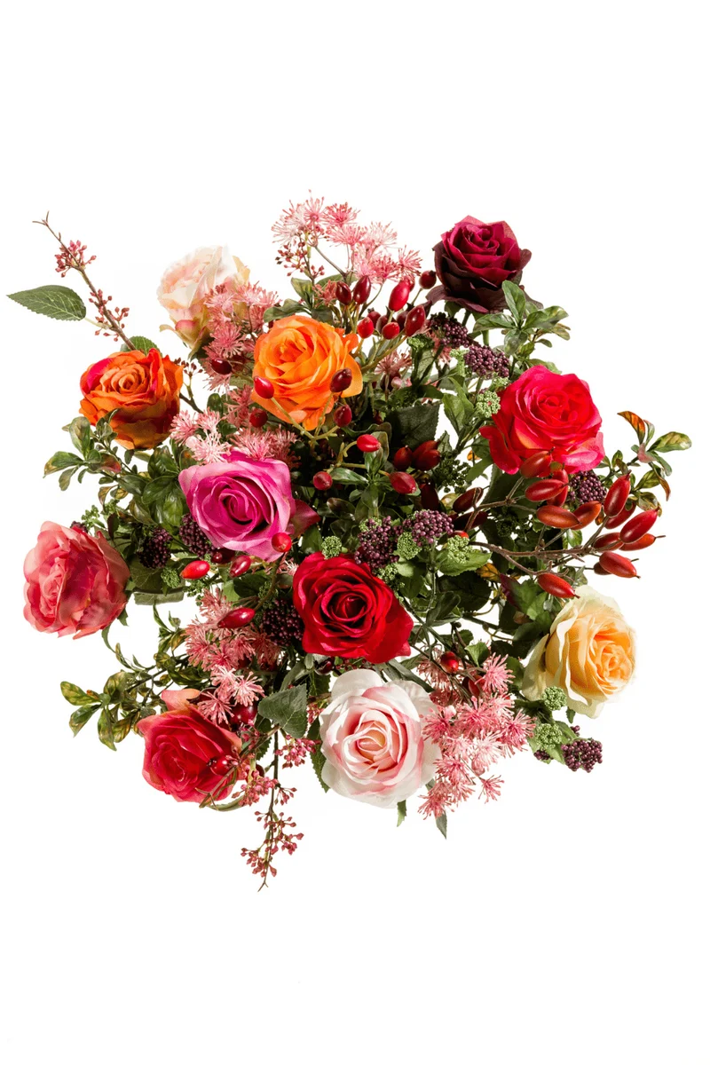Künstlicher Blumenstrauß Rosen Mix