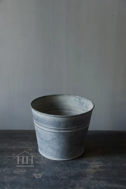 Rond zinken potje 10,5-11cm