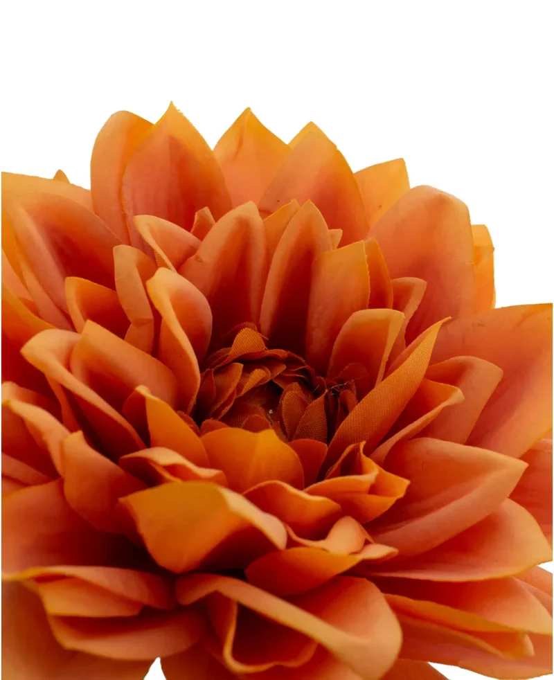 Kunstbloem Dahlia Real Touch oranje 54 cm