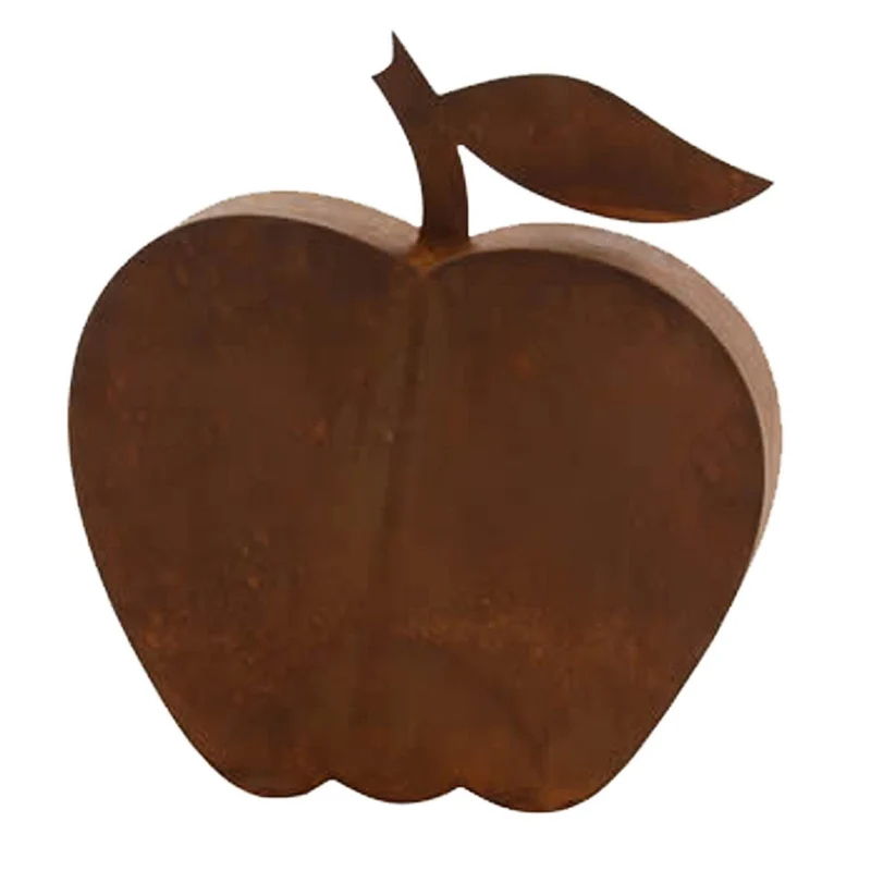 Metall Deko Apfel - Charmante 3D-Gartendeko für Haus und Garten
