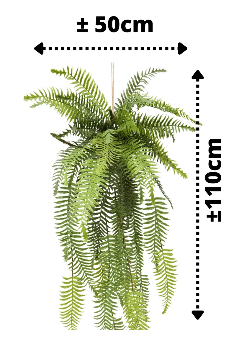 Farn künstliche Hängepflanze 110cm